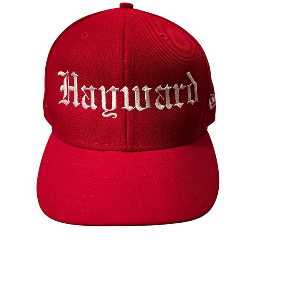Haywood California Old English Adjustable Red and White Men’s Trucker Hat NWOT